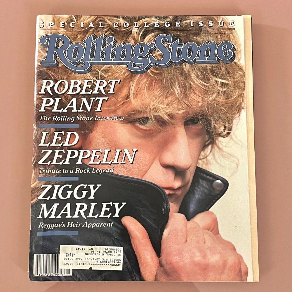 Robert Plant - Vintage 80's Rolling Stone Magazine 1988- Issue #522
